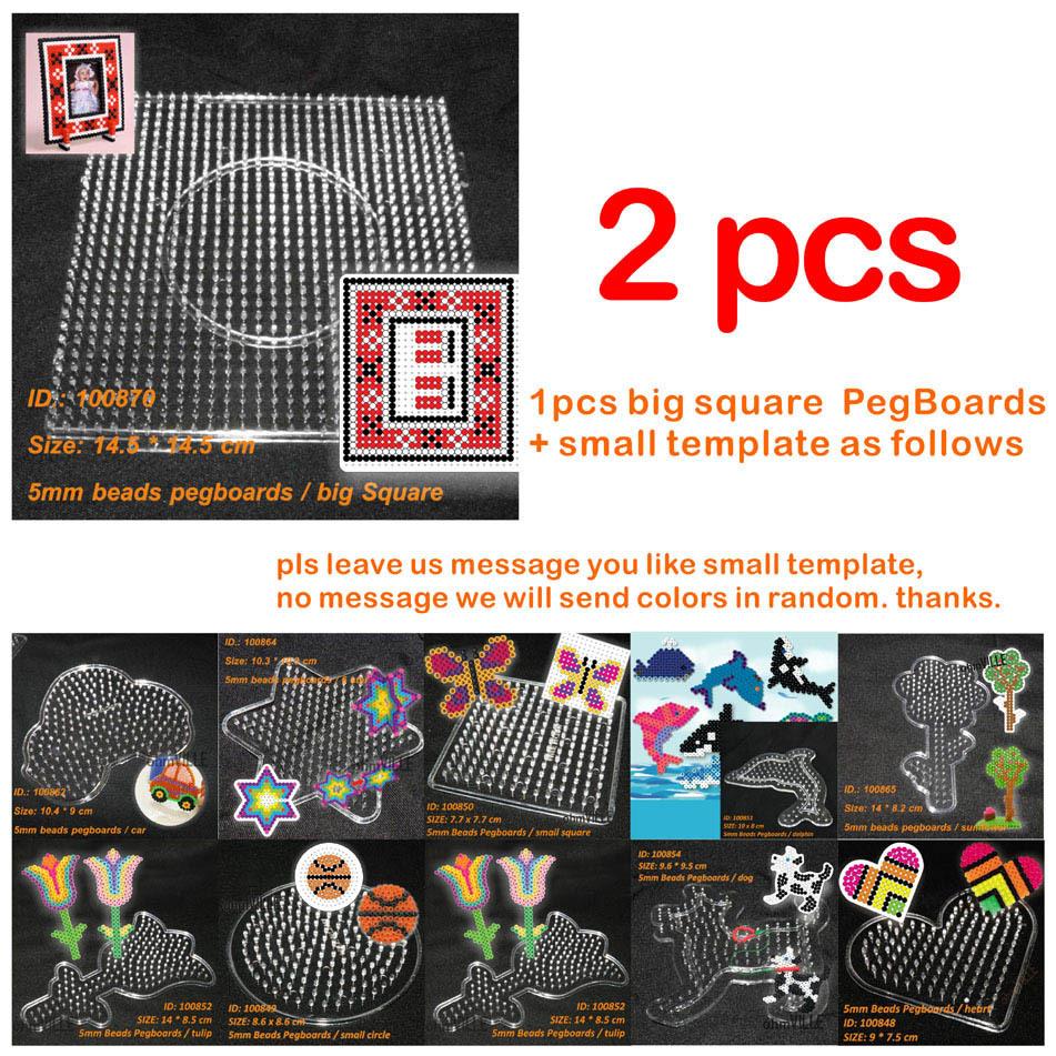 2016 new arrival papelaria 100870 pegboards for 5mm perler beads ϸ ǻ  Ŭ linkable large peg board +  